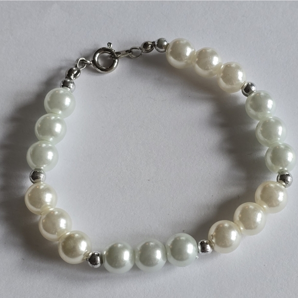 Vintage bracelet faux pearl pearlcore - Picture 3 of 10